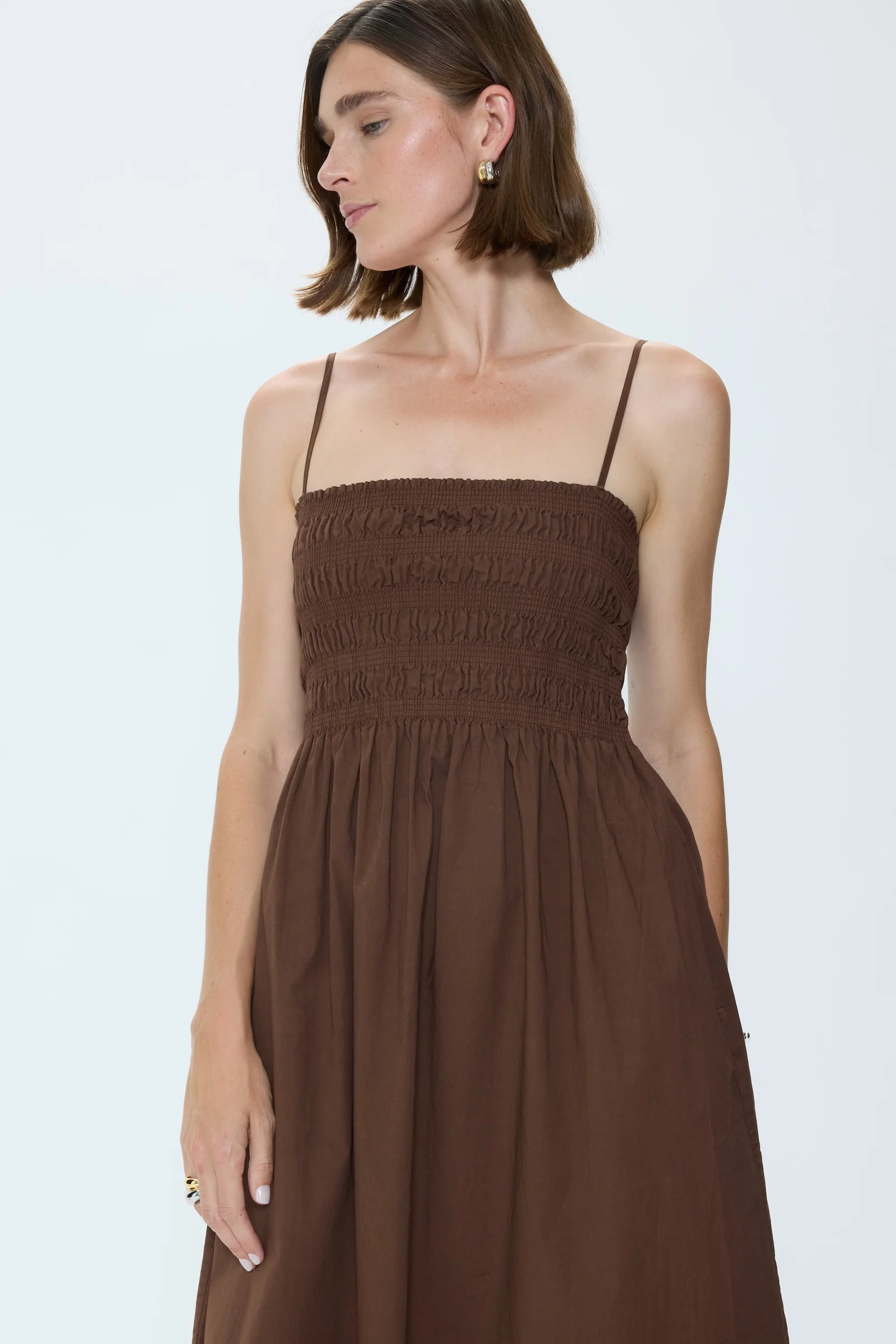 Bianca Shirred Bodice Dress - Bruna - Image 3