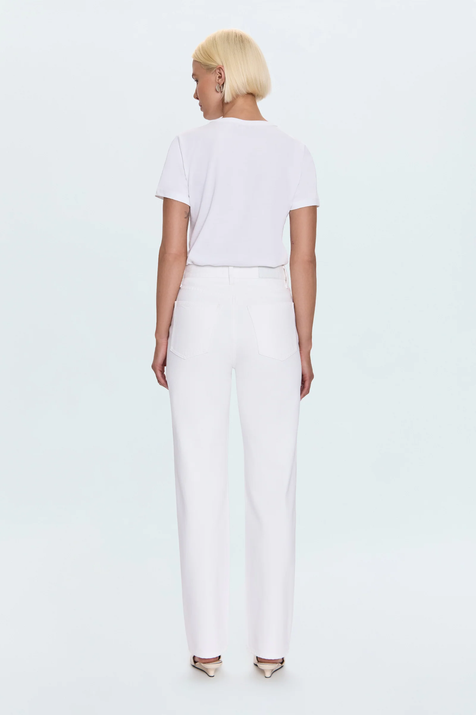Cassie Super High Rise Straight Jean - Paper White - Image 7
