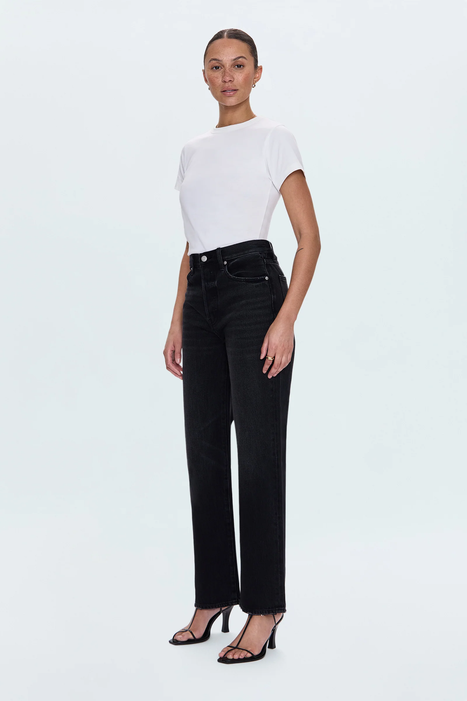 Cassie Super High Rise Straight Jean - Stormy - Image 4
