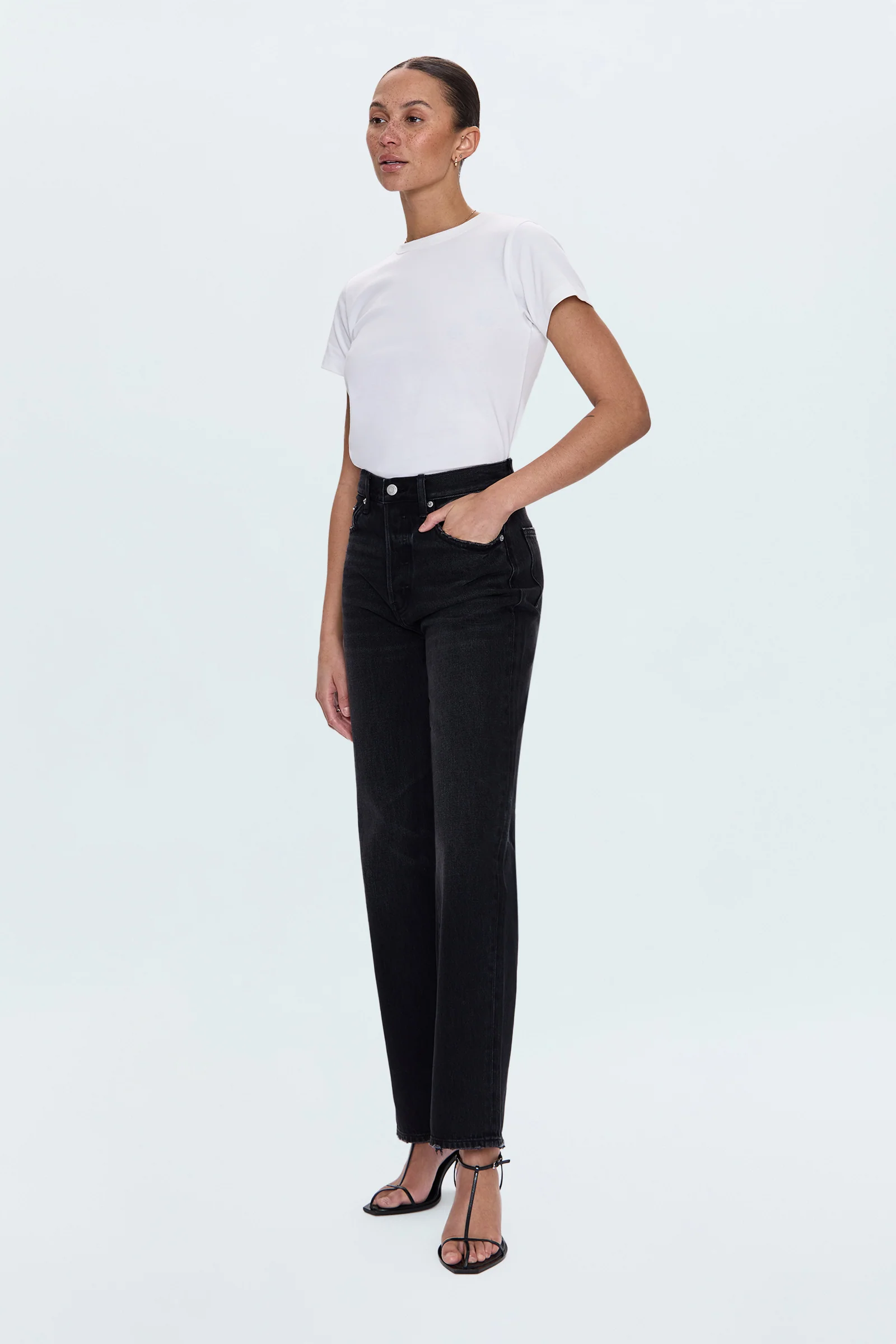 Cassie Super High Rise Straight Jean - Stormy - Image 5