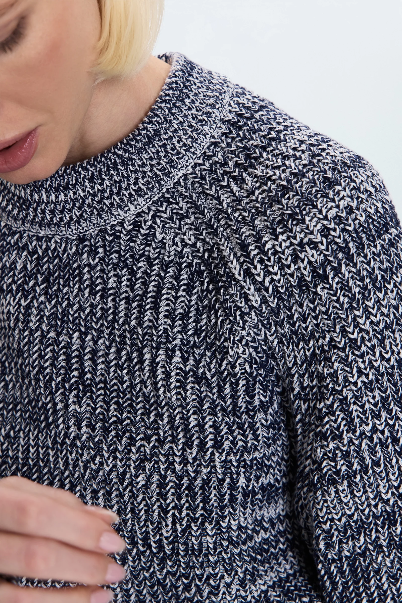 Edie Sweater - Navy Marl - Image 4