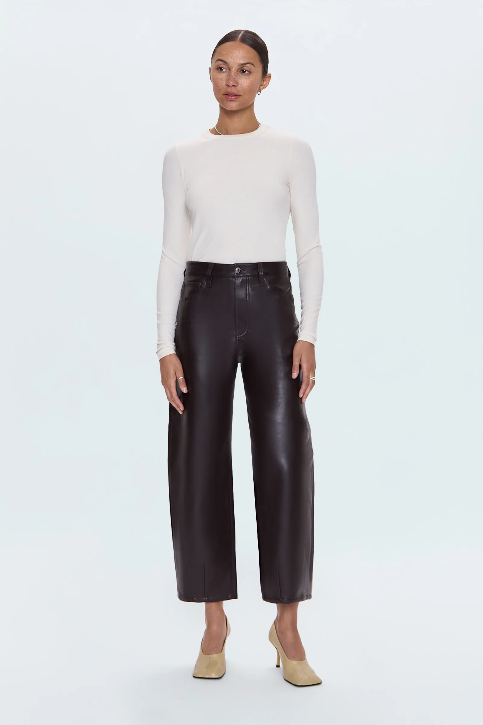 Eli High Rise Barrel Jean - French Roast - Image 3