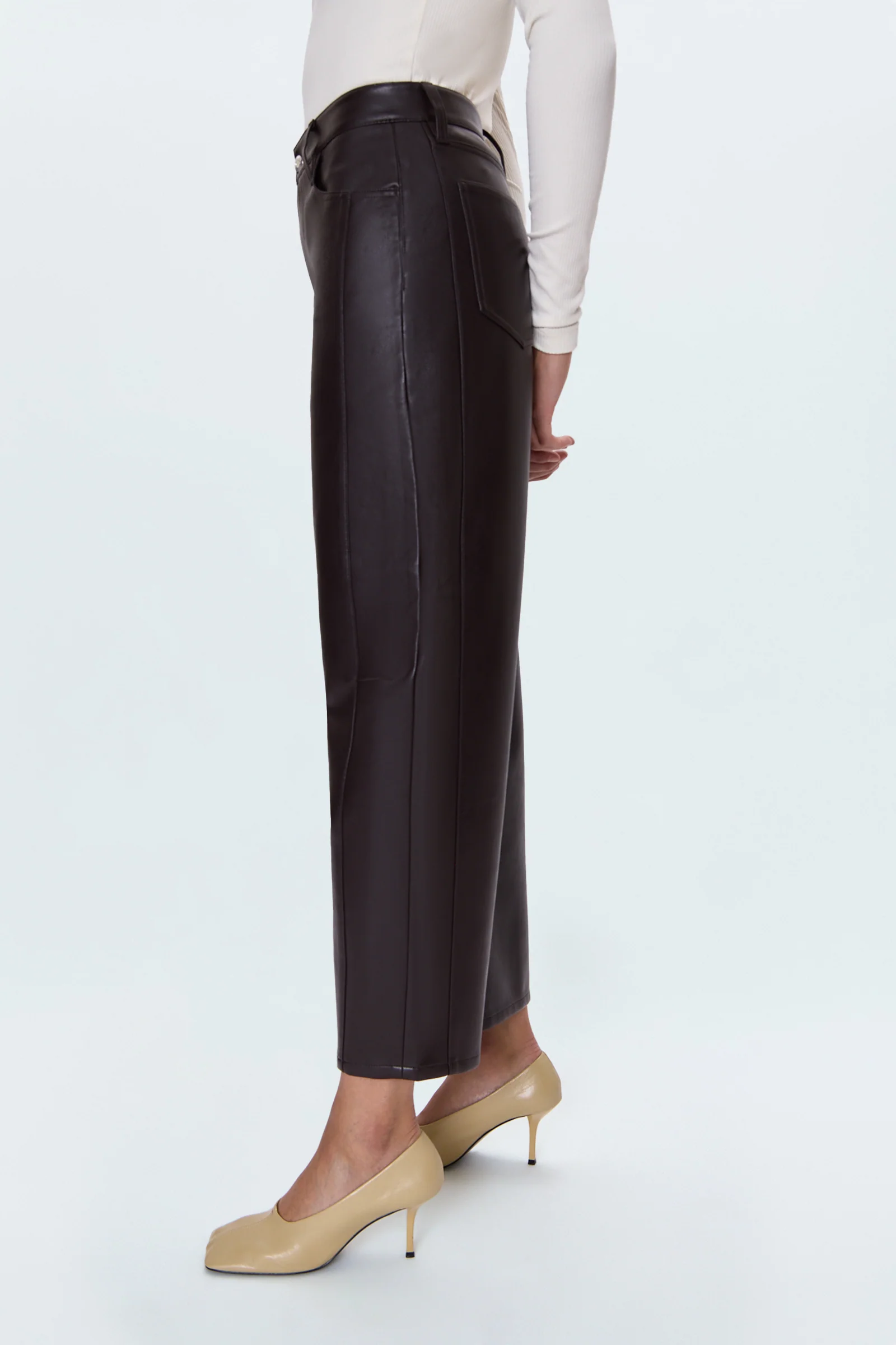 Eli High Rise Barrel Jean - French Roast - Image 4
