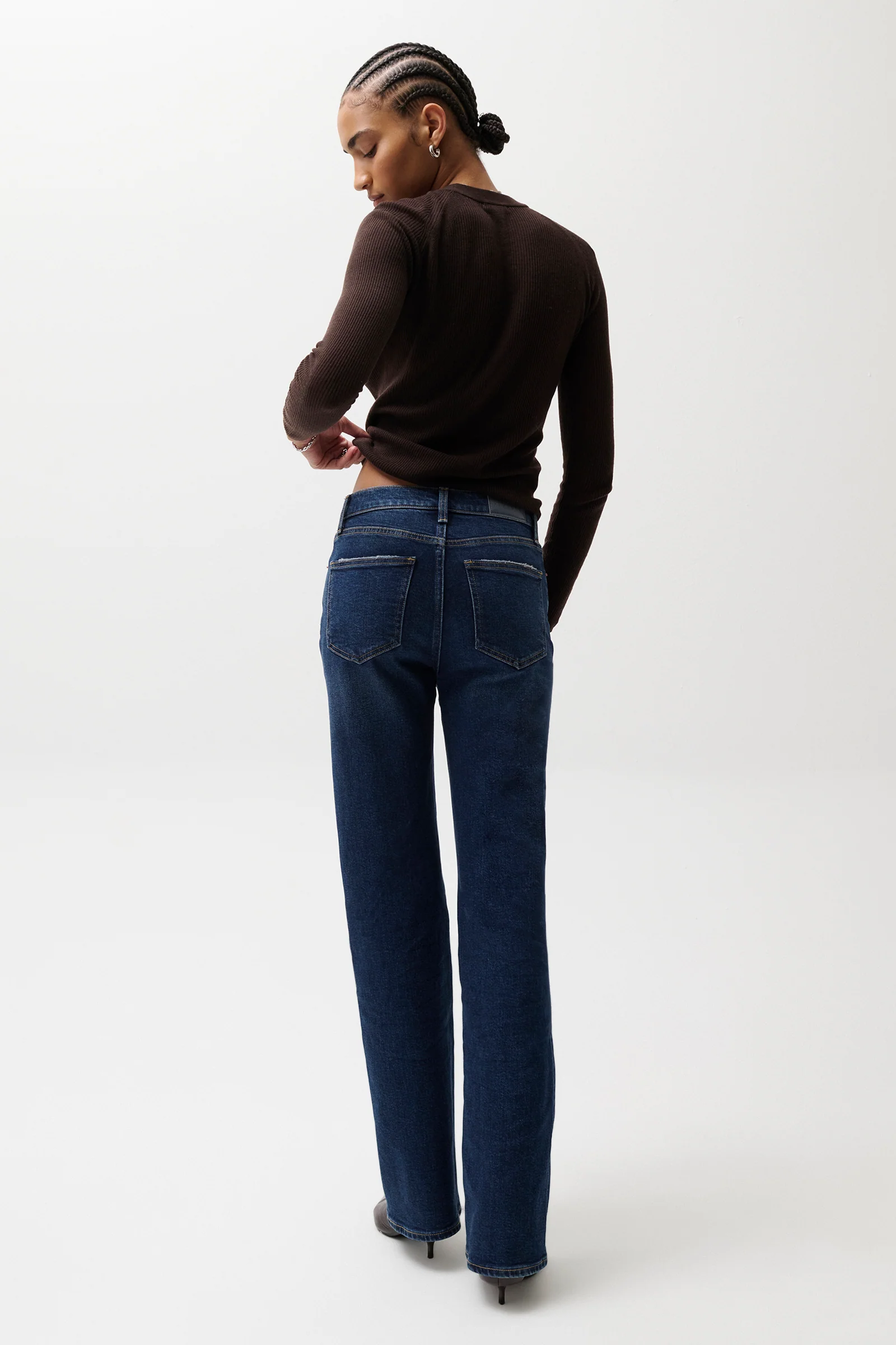 Evie High Rise Slim Boot - Penthouse - Image 6