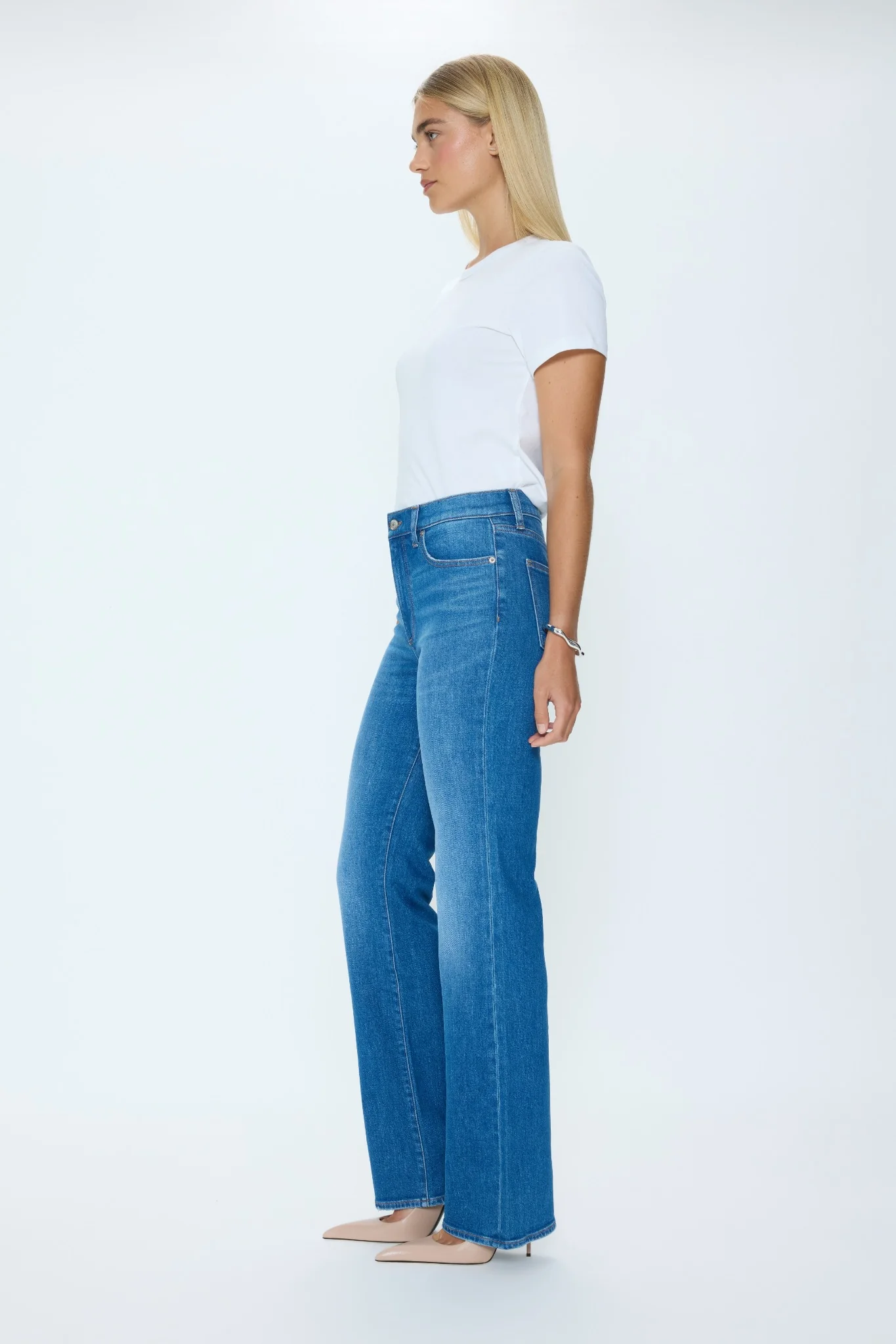Evie High Rise Slim Boot - Eternity - Image 3