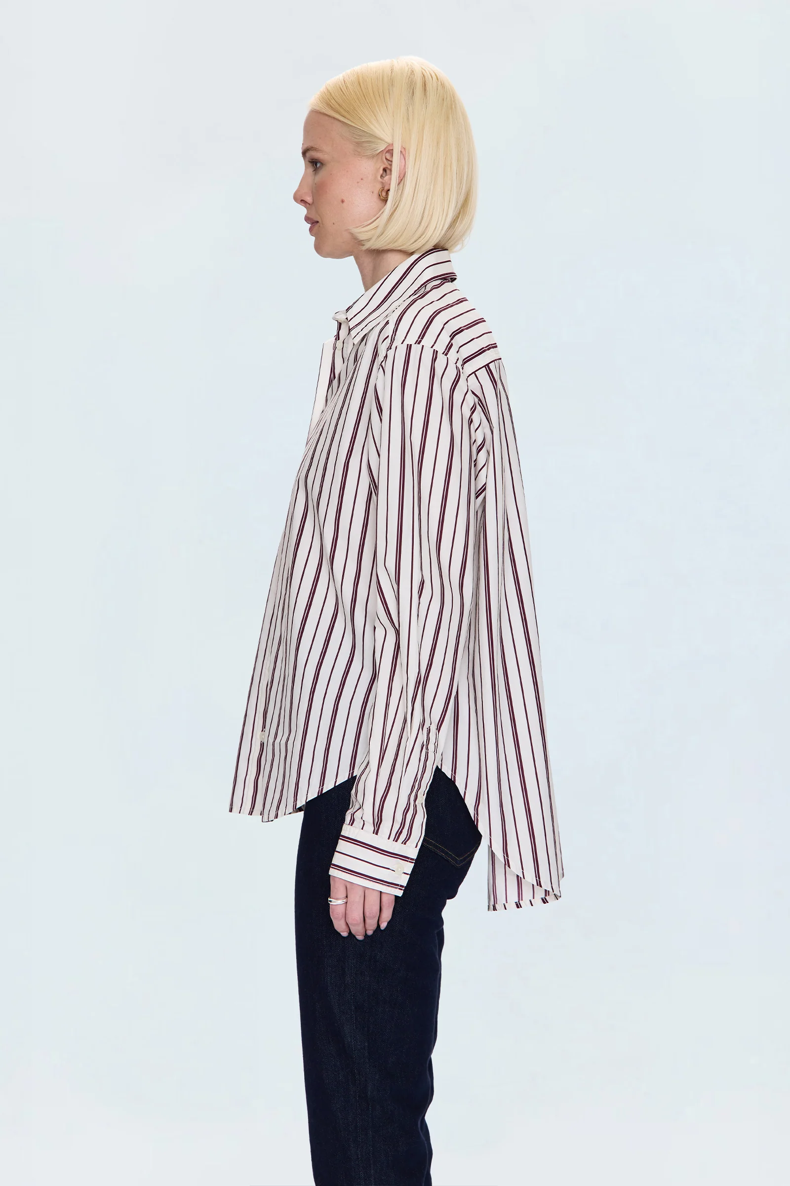 Finlay Shirt - Claret Stripe - Image 3