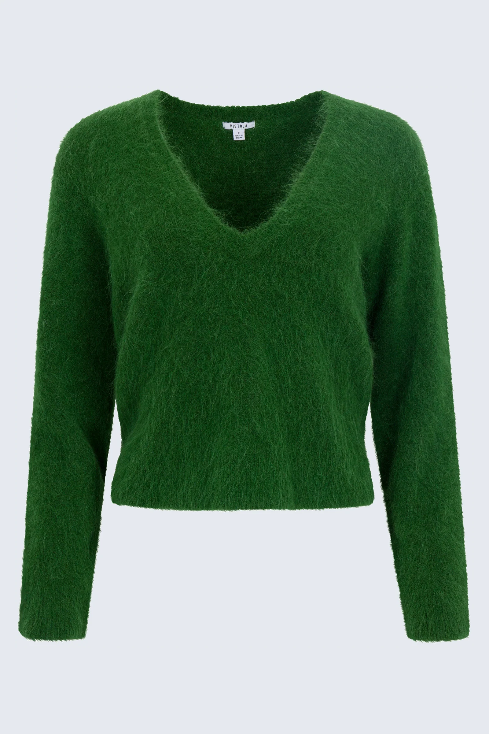 Kit V-Neck Long Sleeve Pullover Sweater - Wintergreen - Image 7