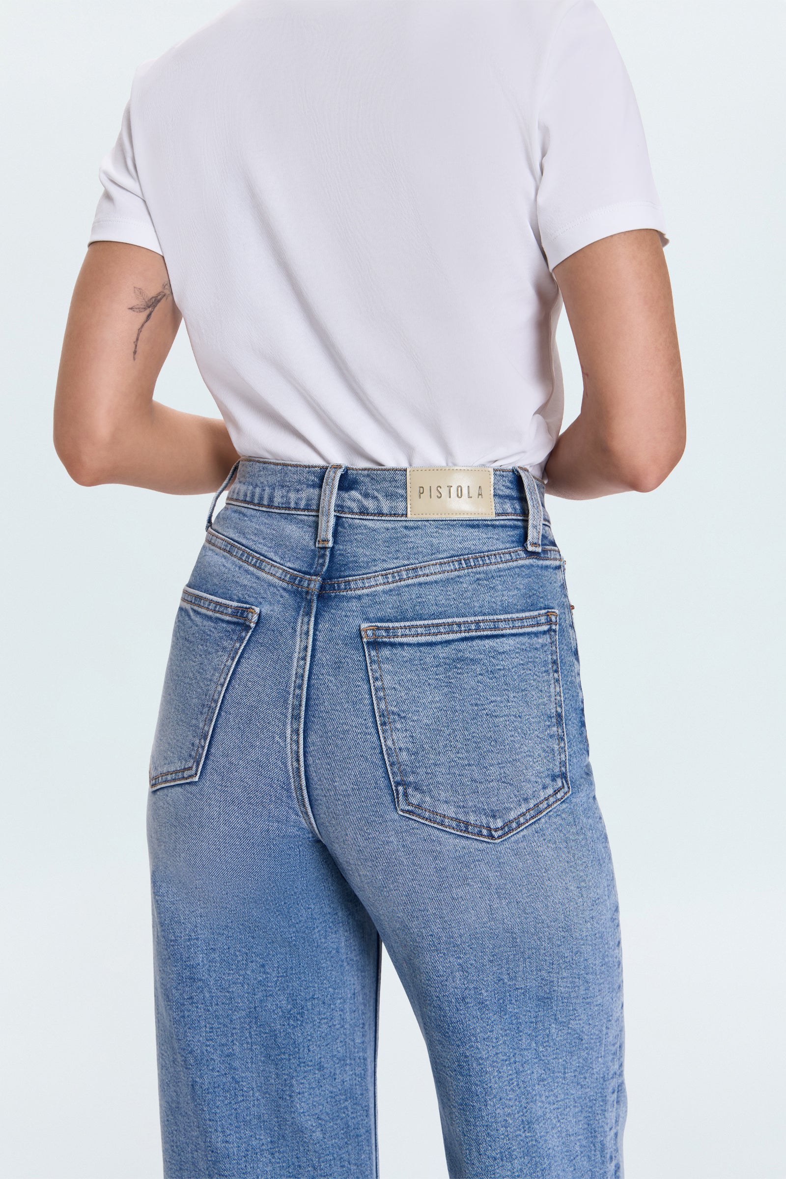Lana Crop High Rise Ultra Wide Jean - Bistro - Image 7