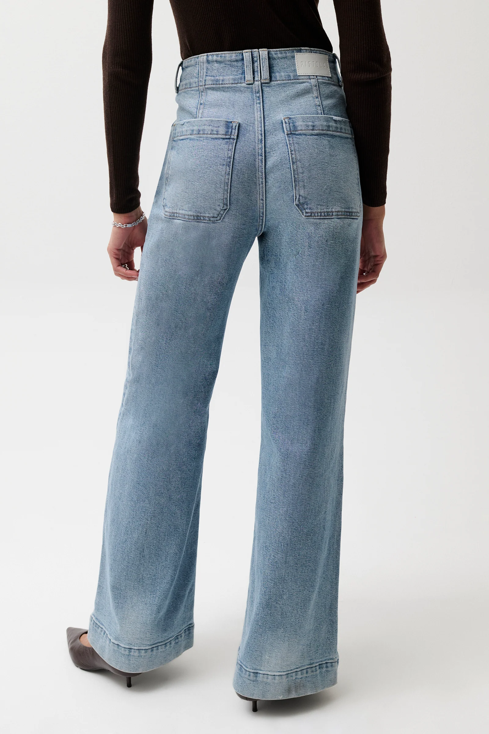 Lana High Rise Ultra Wide Leg Jean - Terrace - Image 6