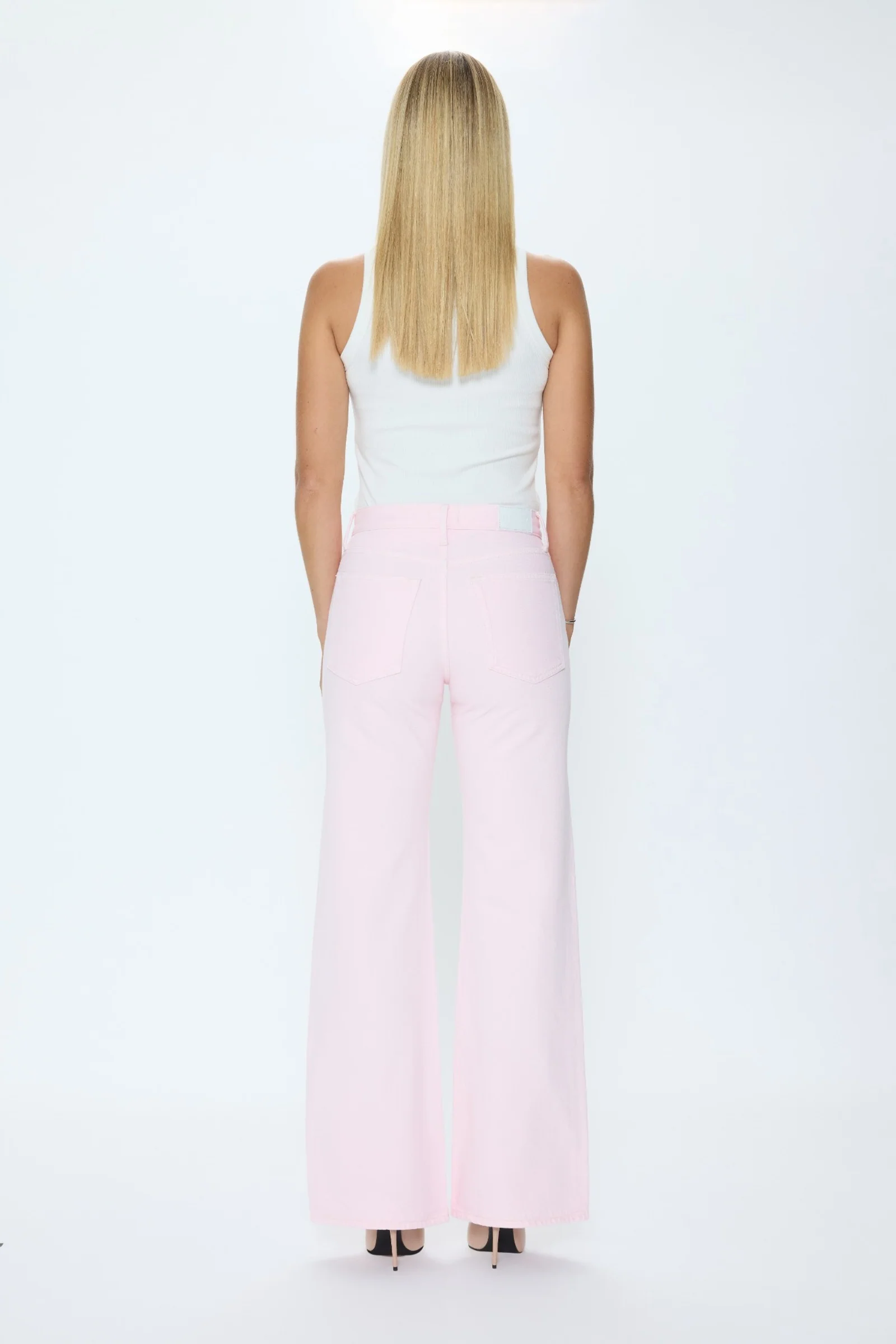 Larsen Relaxed Flare Jean - Blush - Image 4
