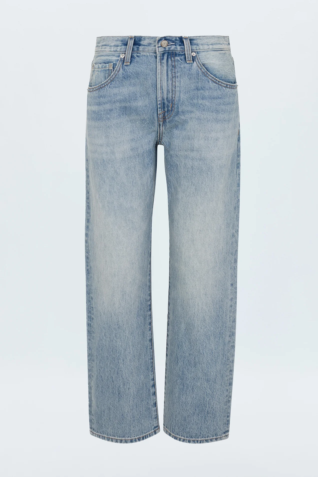 Lexi Mid Rise Bowed Straight Jean - Bowie - Image 6