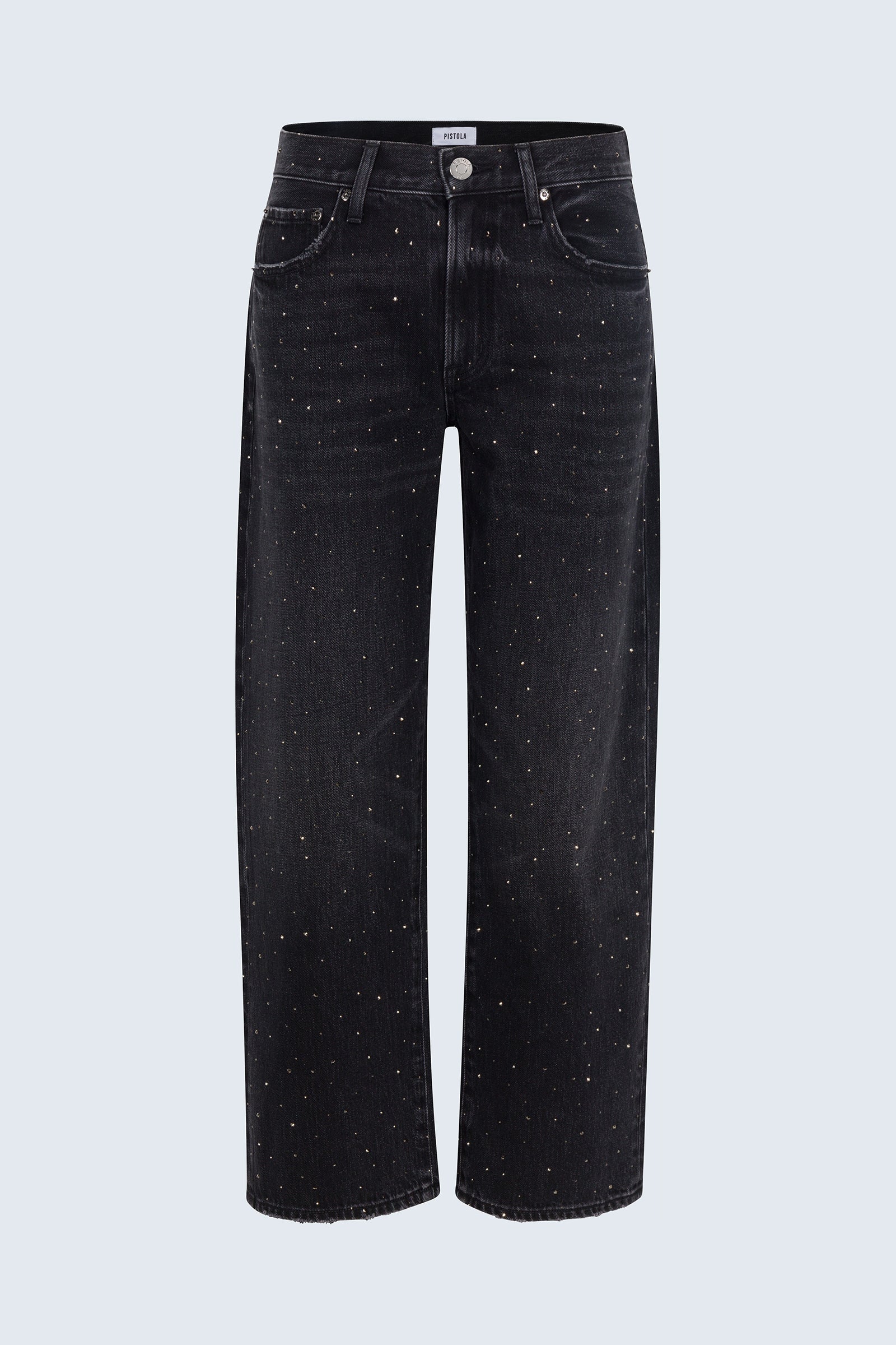Lexi Mid Rise Bowed Straight Jean - Silver Screen - Image 7