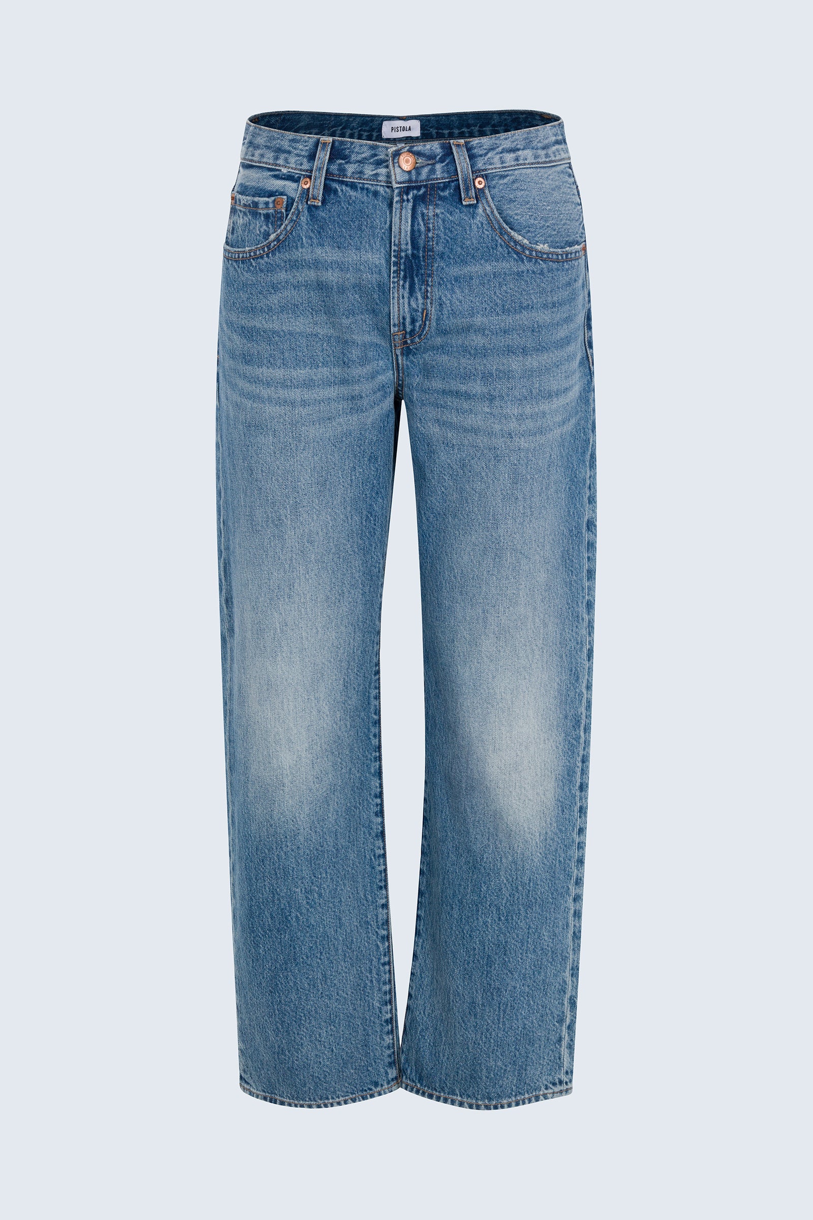 Lexi Mid Rise Bowed Straight Jean - Metropolis - Image 8