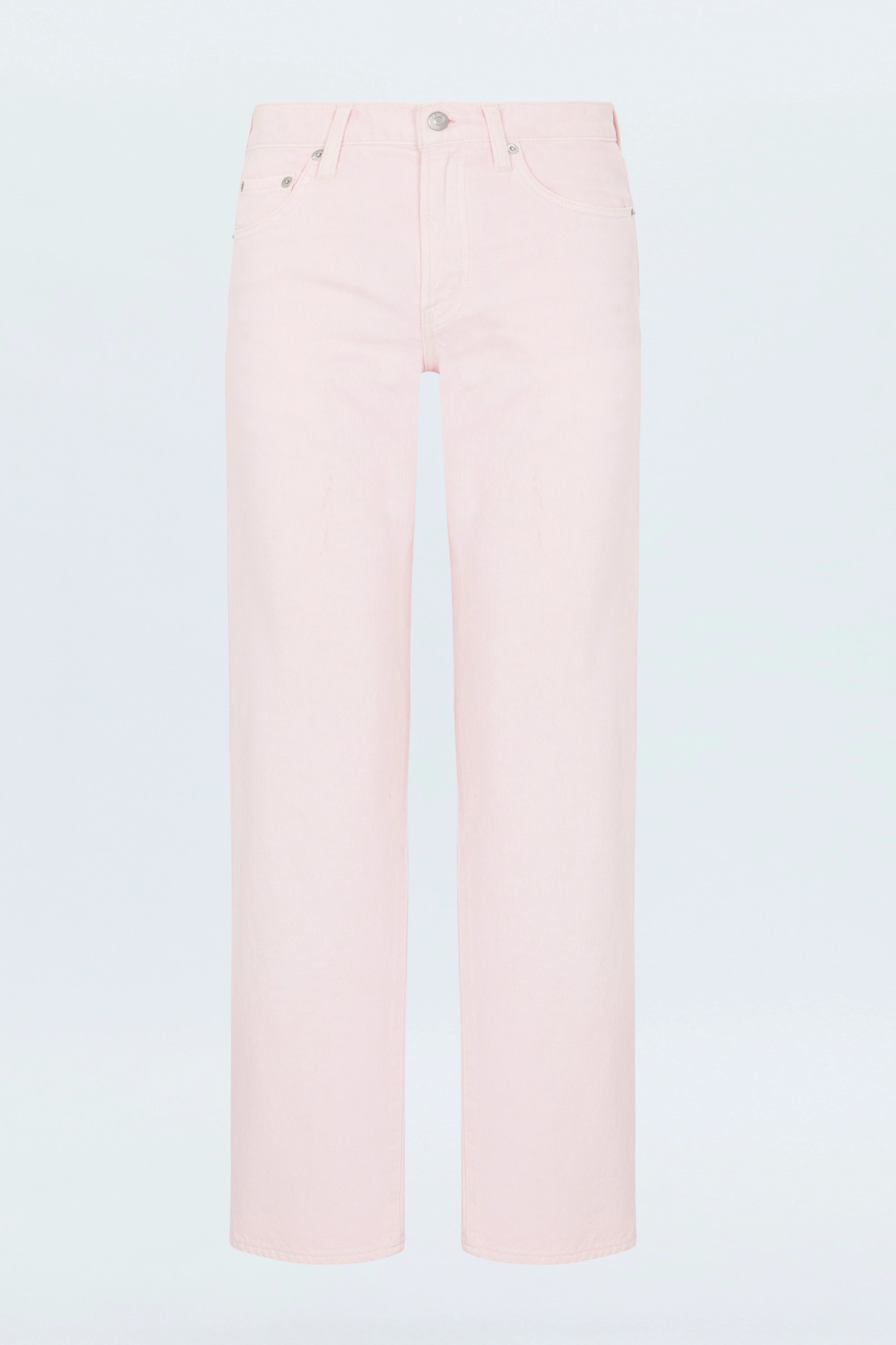 Lexi Mid Rise Bowed Straight Jean - Blush - Image 8
