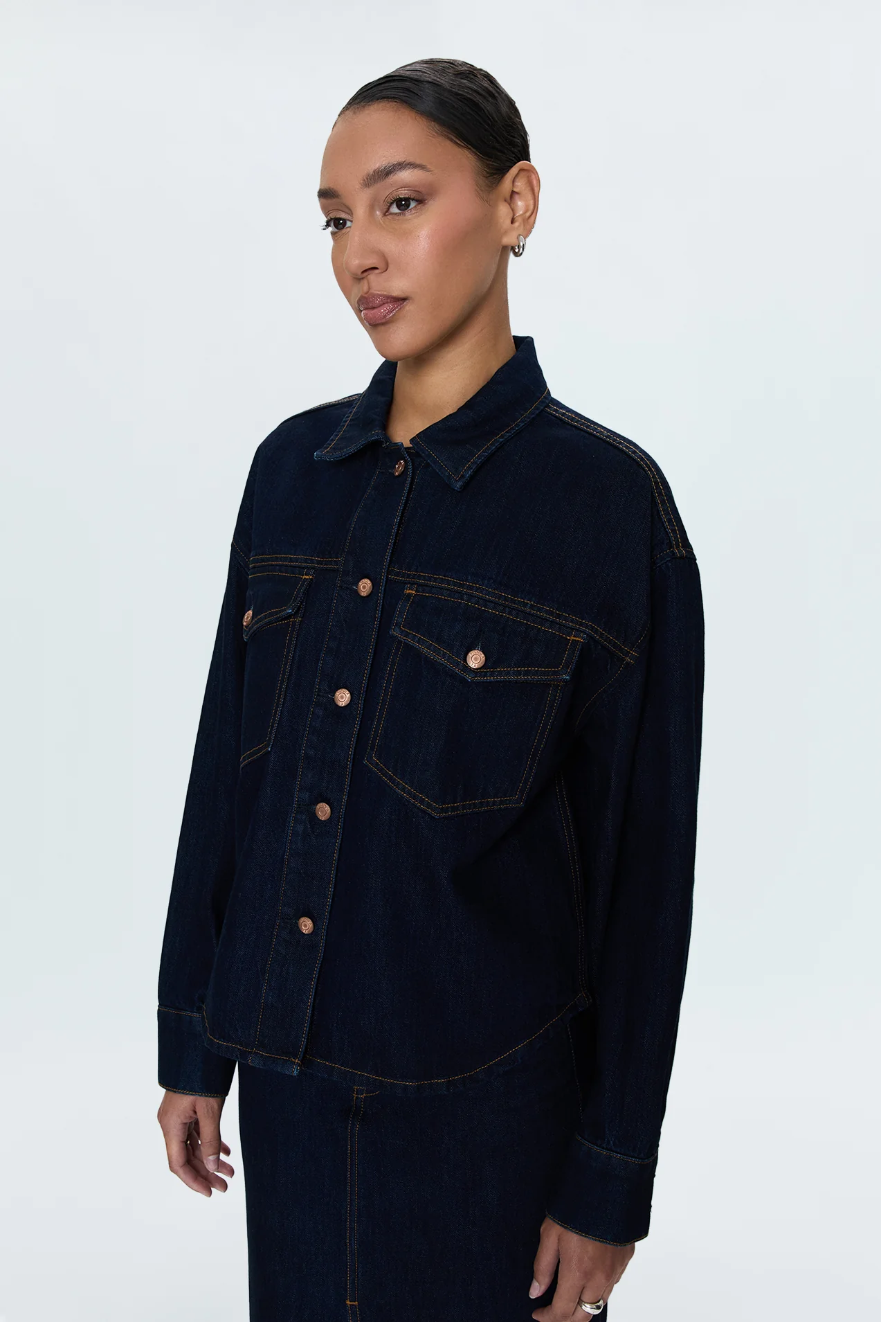 Mandy Denim Shacket - Countdown - Image 3