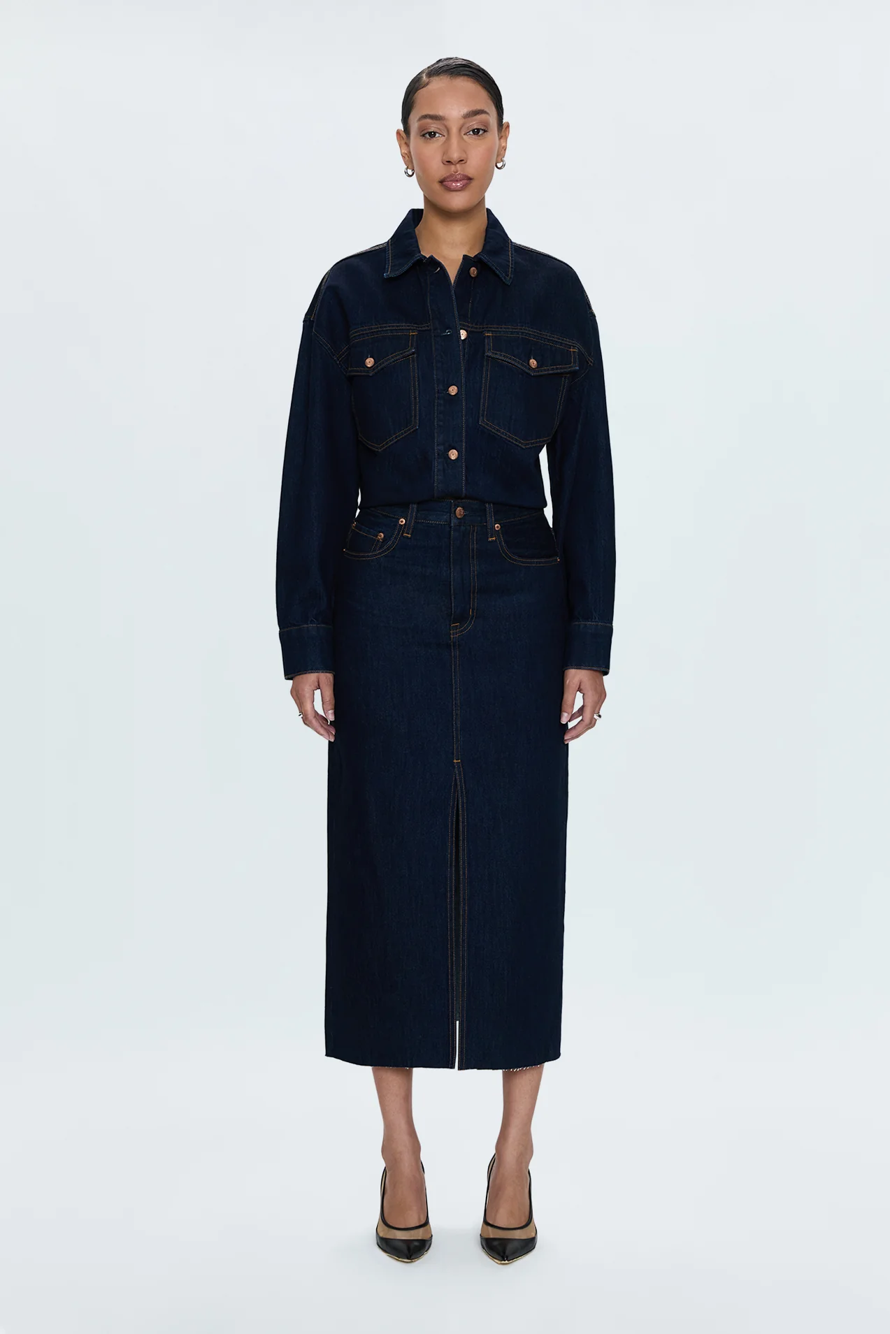 Mandy Denim Shacket - Countdown - Image 7