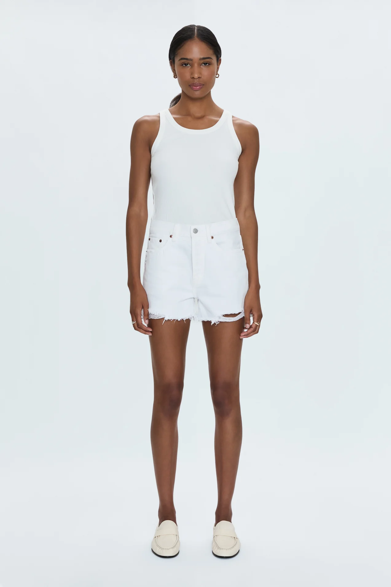 Nova High Rise Short - Luxe White Vintage - Image 5