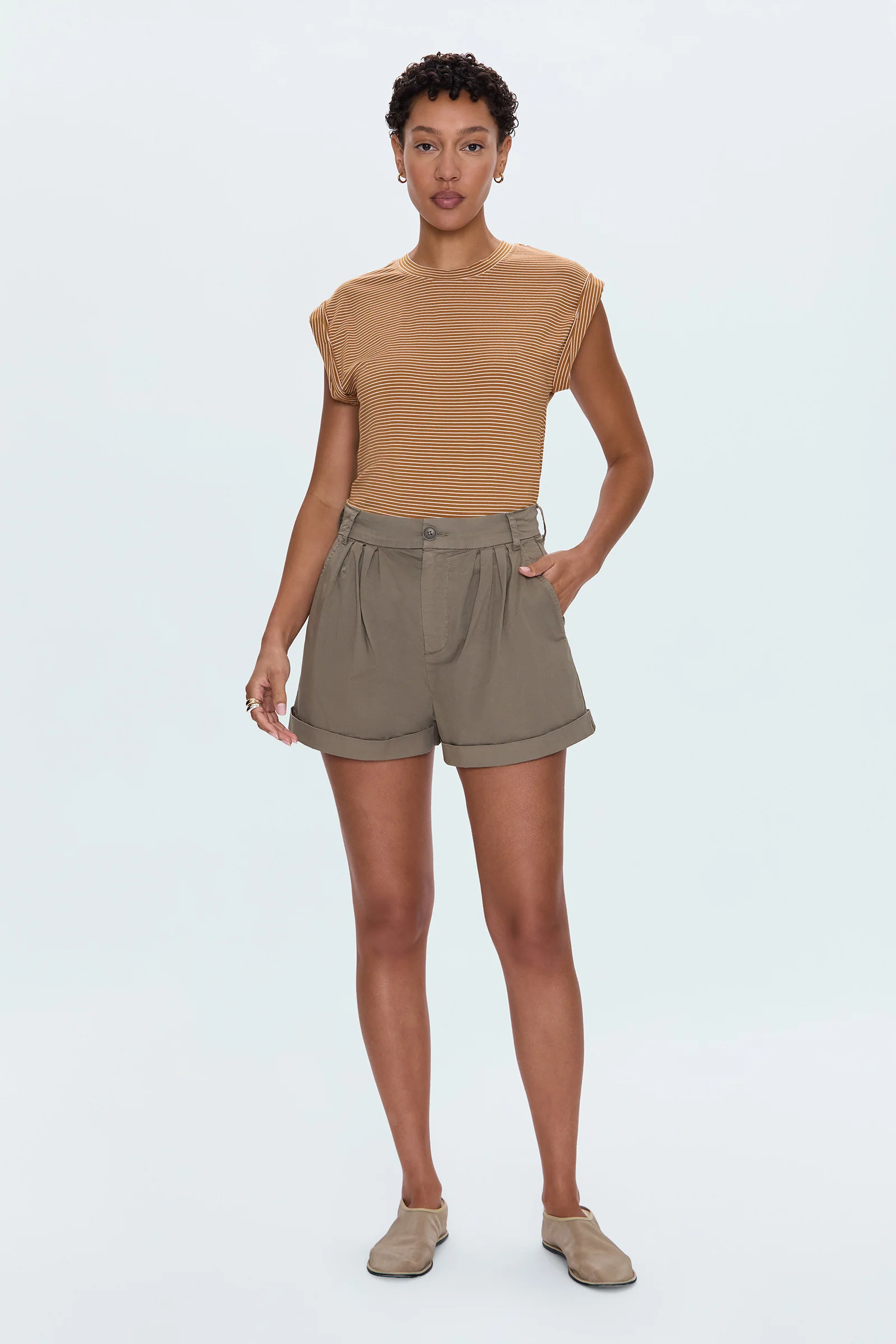 Olivia Twisted Sleeve Marina - Dark Rum Stripe - Image 5