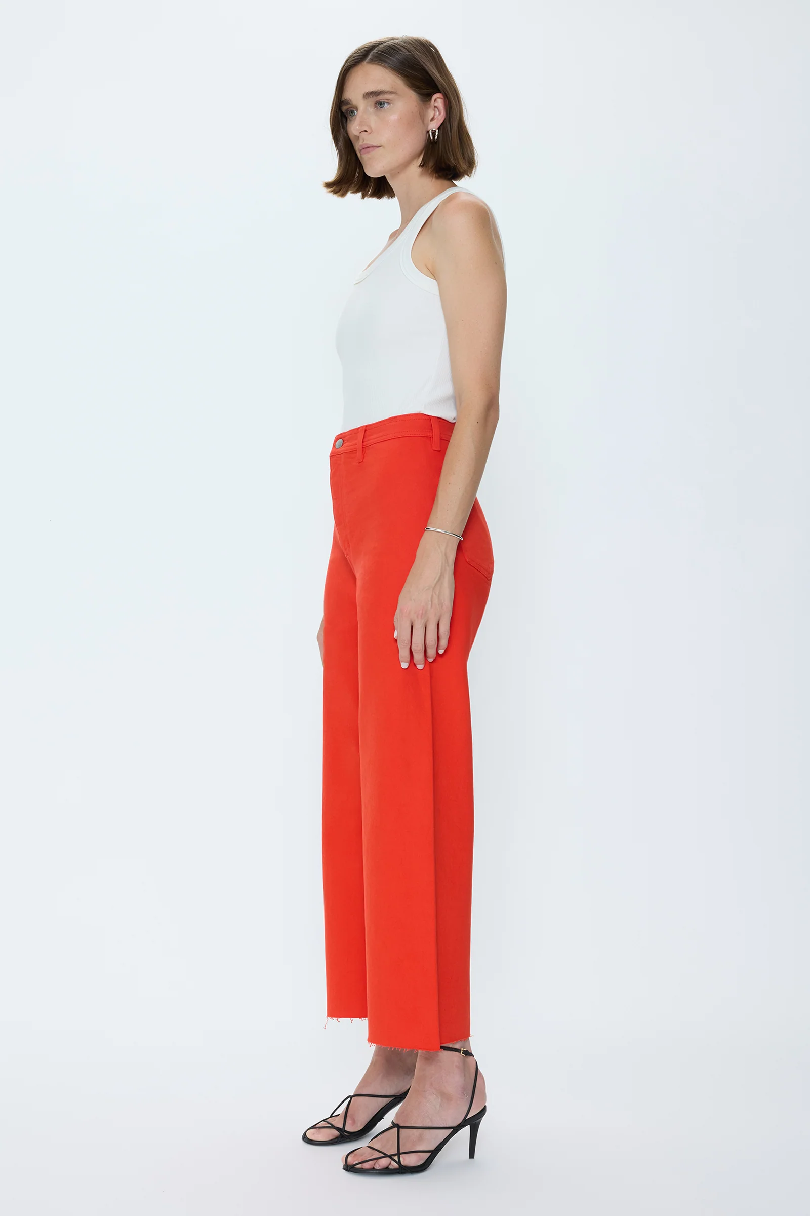 Penny Crop High Rise Wide Leg Jean - Chili - Image 3