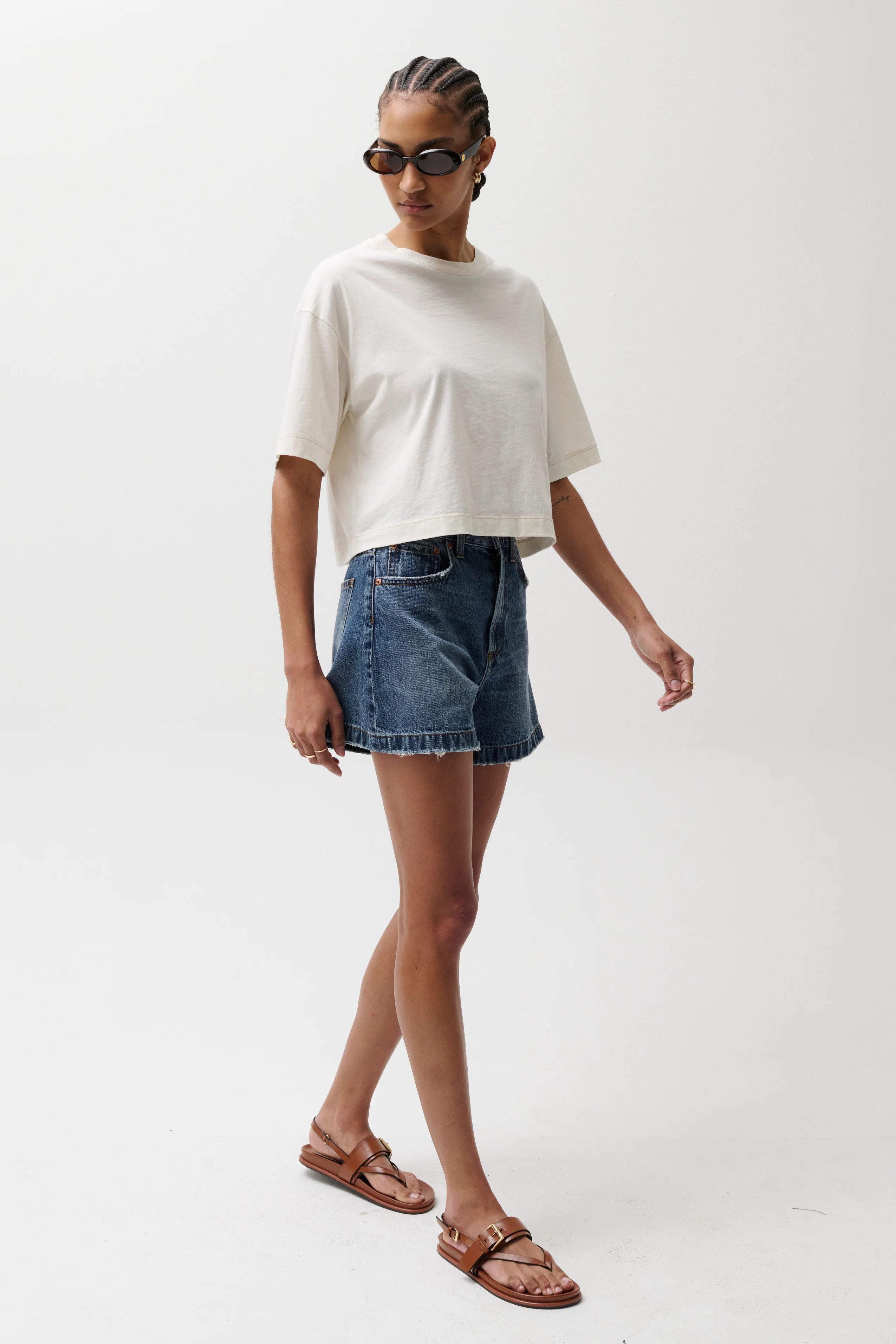 Saige High Rise A-Line Short - Wishbone - Image 3