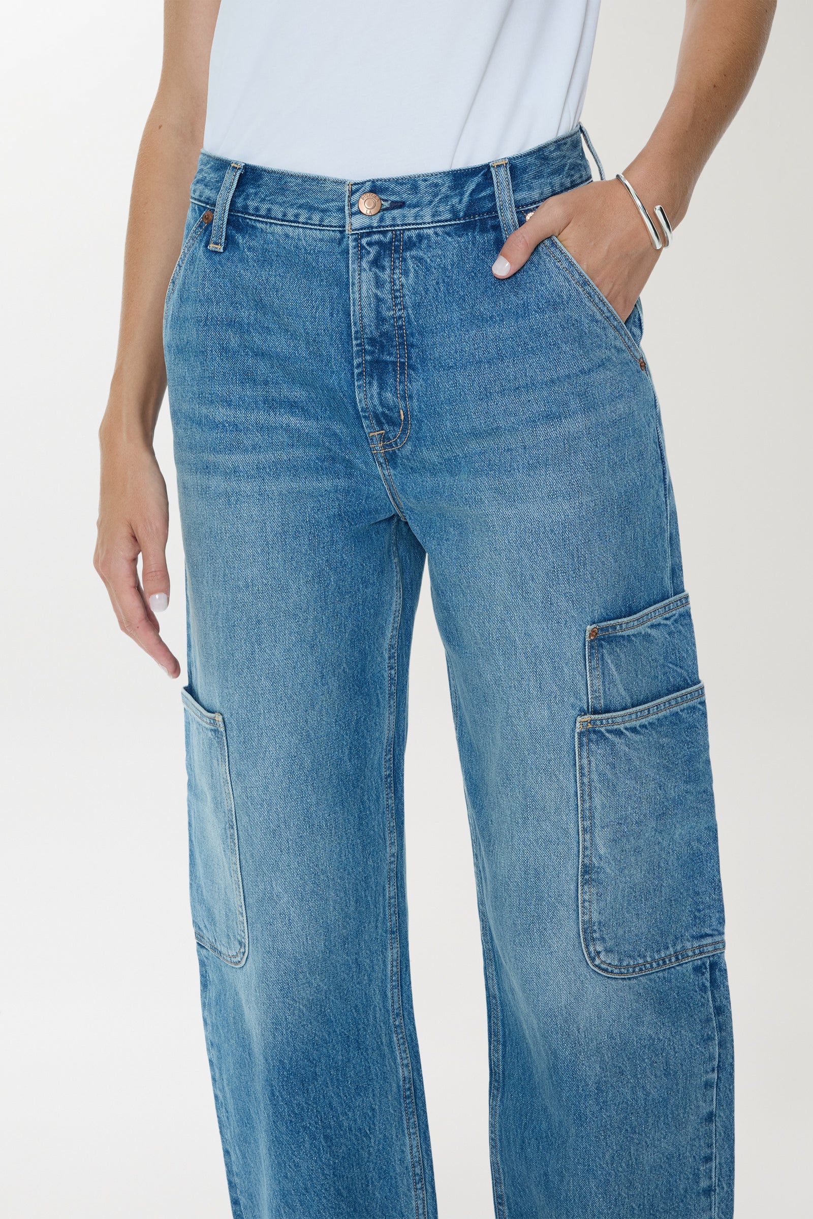 Sonny High Rise Barrel Jean - Coastal Fade - Image 5