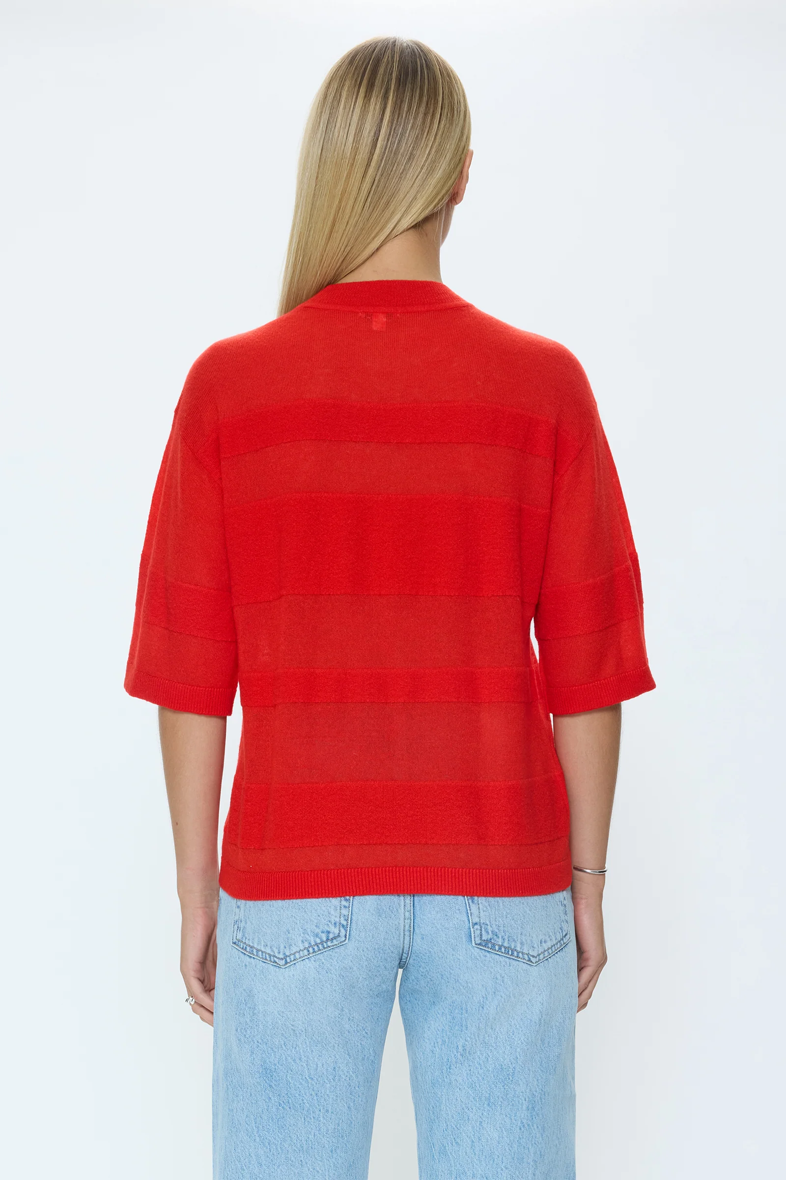 Tarra Featherweight Sweater Tee - Maraschino - Image 4