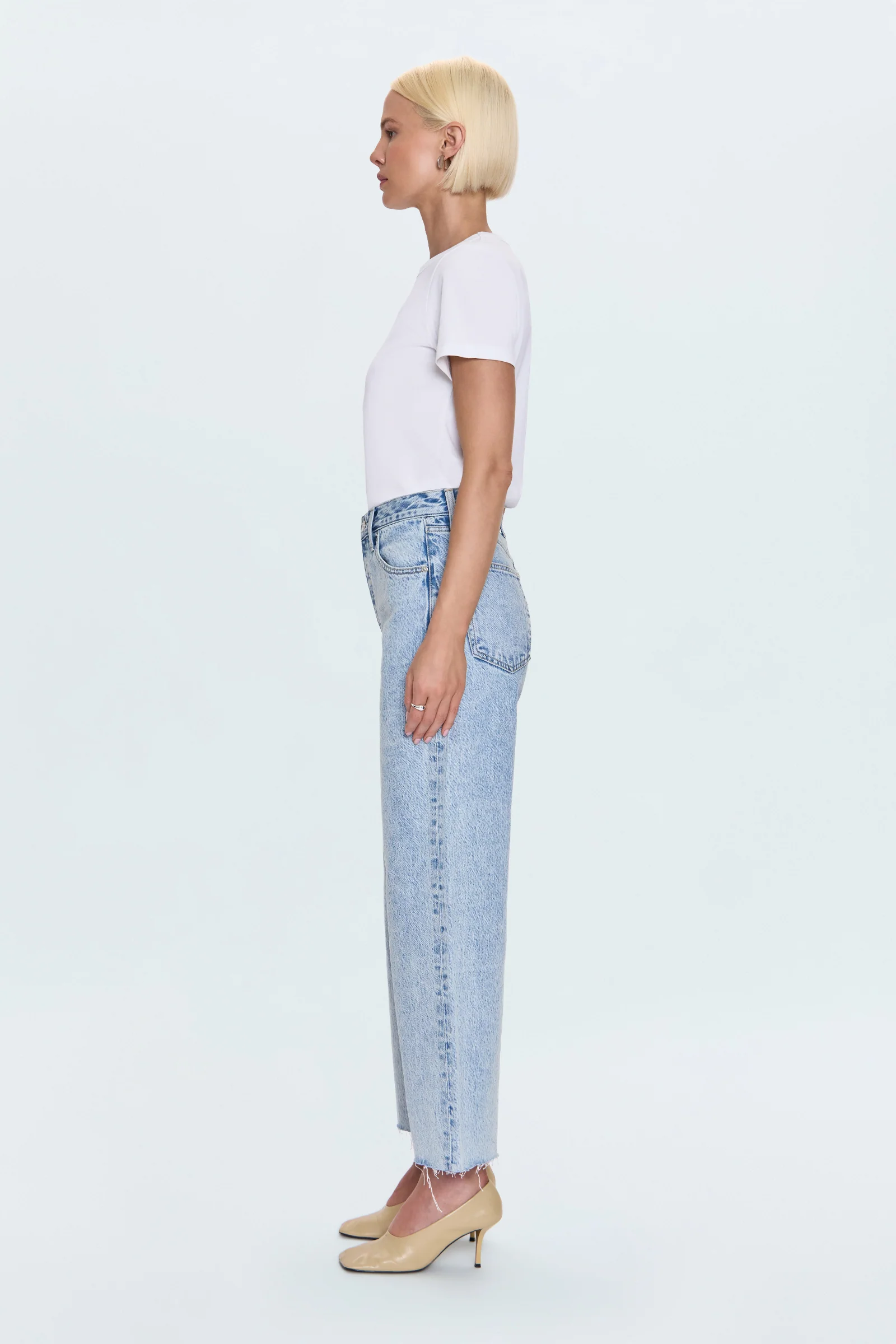Tate High Rise Bowed Wide Leg Jean - Modena - Image 3