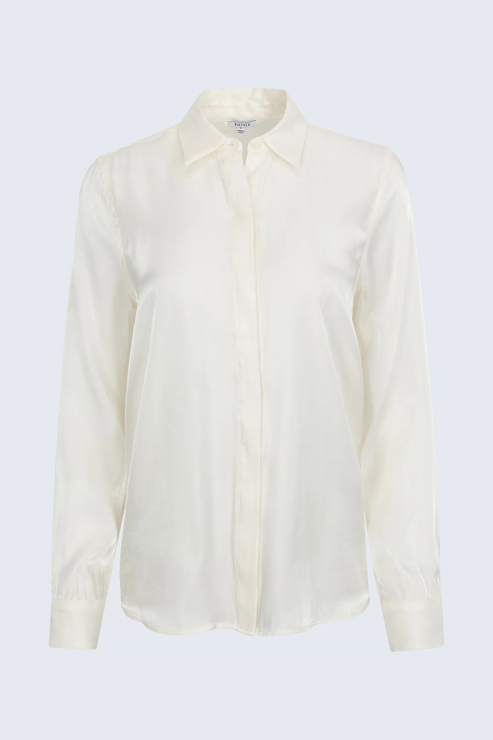 Tilda Long Sleeve Button Up - Ecru - Image 7